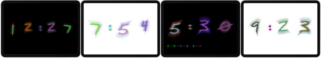 4 Super Nova Clock Faces